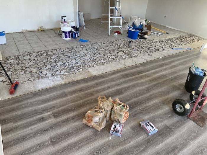 Tile Installation & Hardwood Floor Restoration photo 7